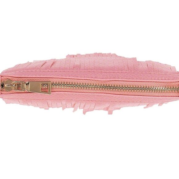 Bari Lynn Pink Fringed Crossbody Bag - Picture 5 of 8